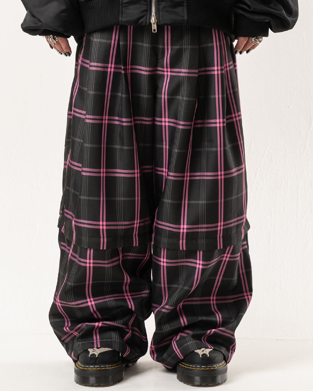 2-WAY TARTAN CHECK PANTS