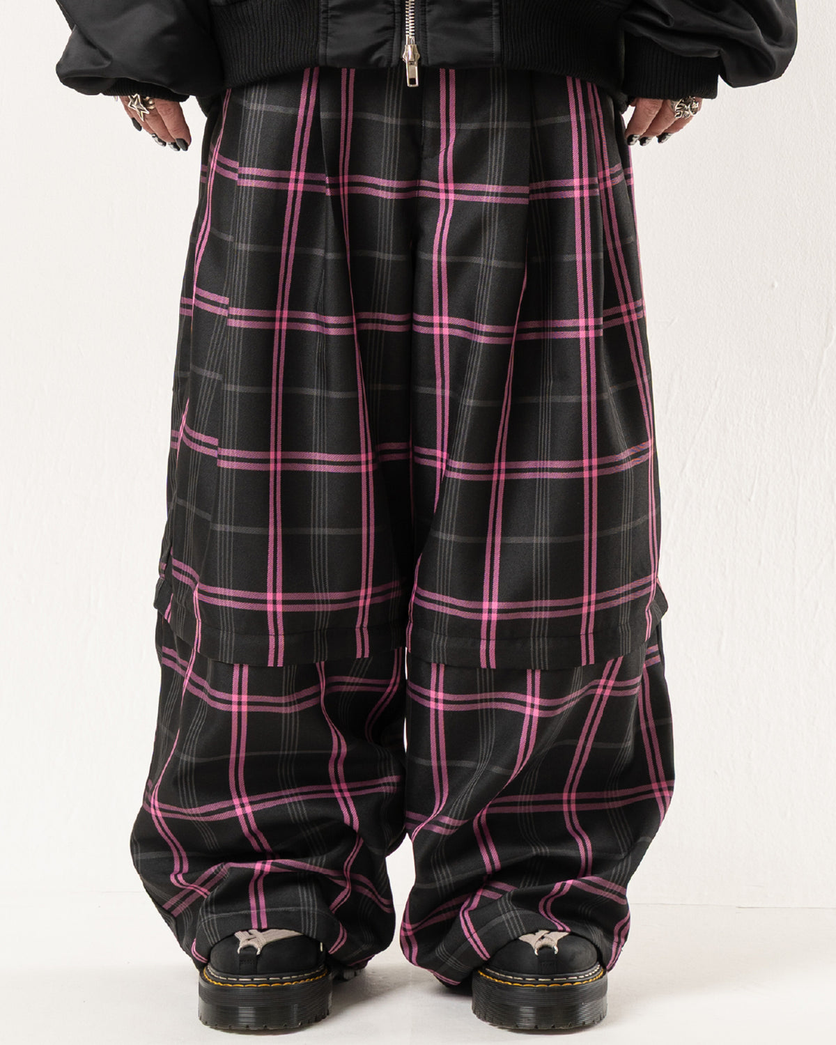 2-WAY TARTAN CHECK PANTS