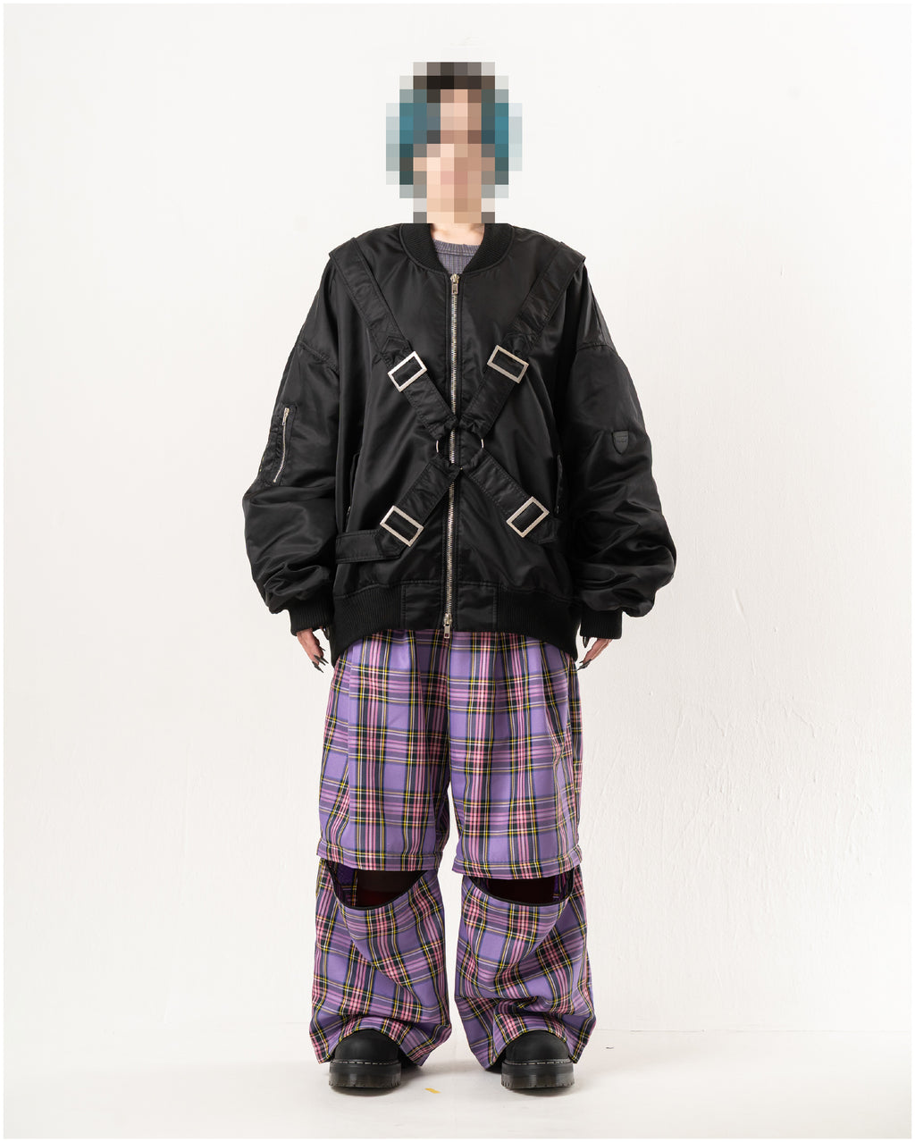 2-WAY TARTAN CHECK PANTS