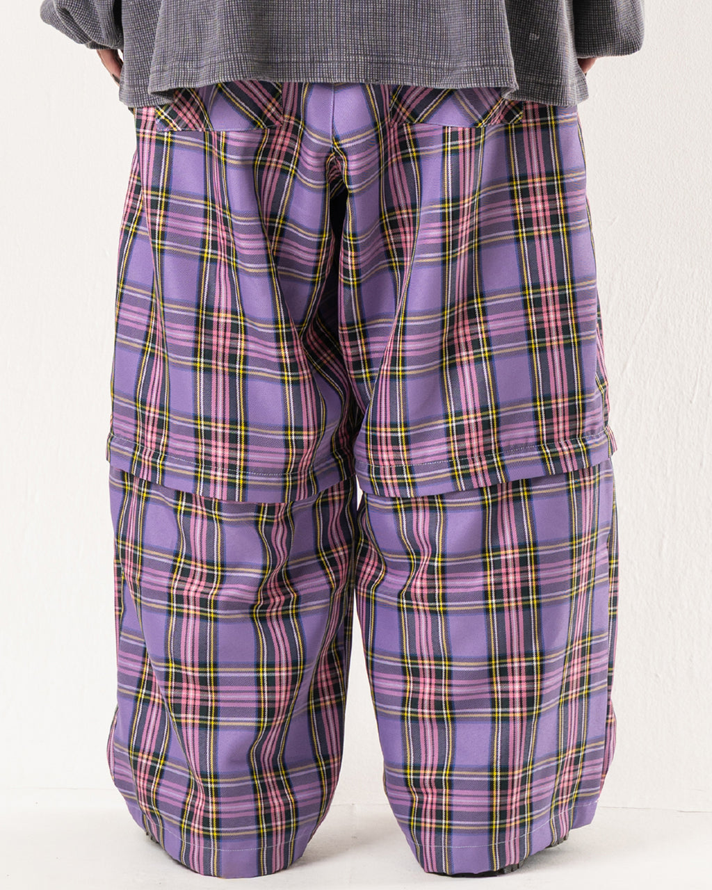 2-WAY TARTAN CHECK PANTS