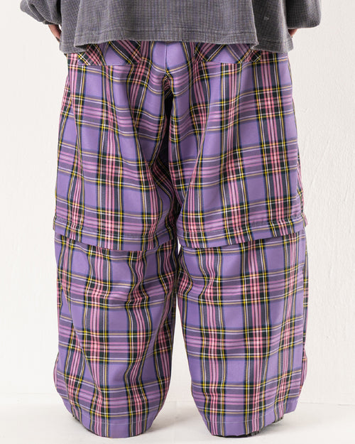 2-WAY TARTAN CHECK PANTS